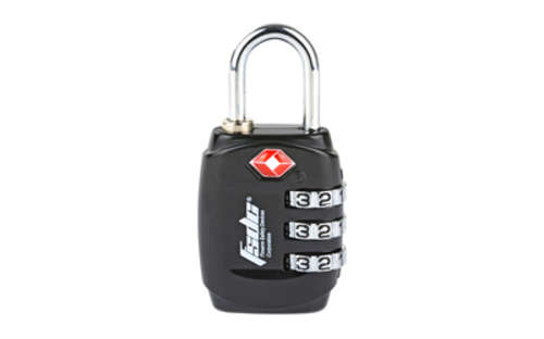 Safes Security Firearm Safety Devices Corporation FSDC 3-DIAL TSA COMBO SHACKLE LOCK • Model: 